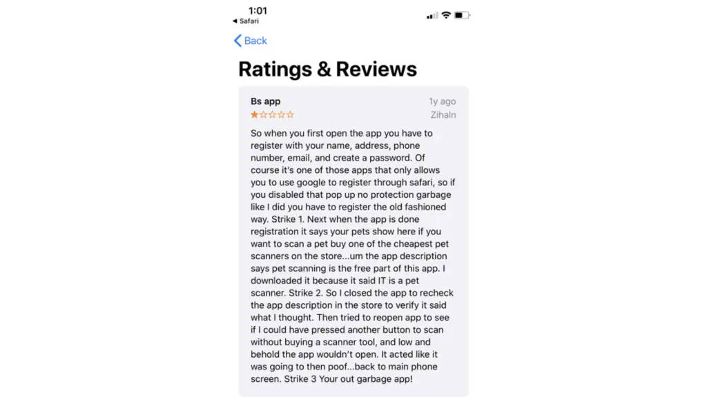 Pet microchip scanner app for iphone or android. 7 4
