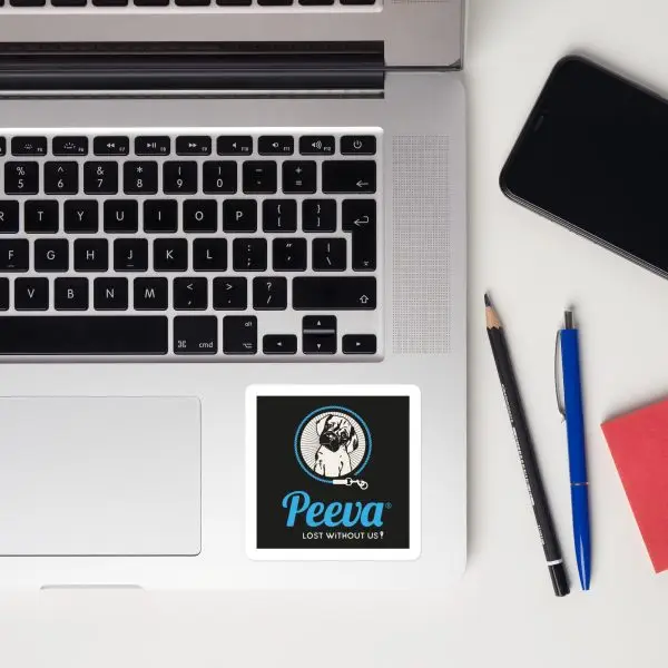 Peeva Mascot Stickers Blue