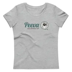 womens fitted eco tee heather grey front 6569c3df76188